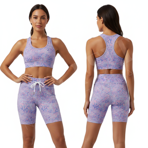 Shorts de sport personnalisés de qualité supérieure, sans couture, extensibles, respirants, pour fitness, yoga, cyclisme, vêtements de sport OEM - Product Image 3