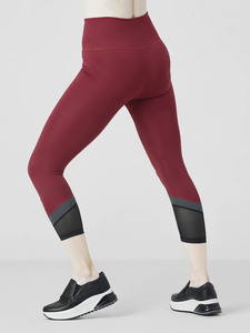 Leggings Deportivos Ecológicos de Cintura Media para Mujer, con Paneles de Malla, de 180g, para Yoga, Fitness y Gimnasio, de Alta Elasticidad y Compresión - Product Image 4