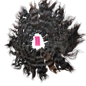 Extensiones de cabello humano de onda profunda de doble trama, máquina de fabricación mayorista sin procesar alineada con cutícula de color natural indio - Product Image 6