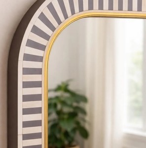 Handmade In India Wooden Bone Inlay <b>Mirror</b> Frame - Product Image 3
