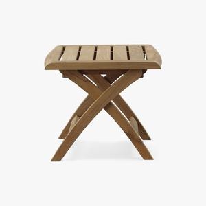 Table d'appoint en teck massif artisanal, finition naturelle rustique, fabricant de meubles durables en Indonésie - Product Image 6