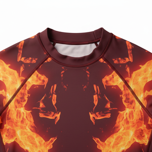 เสื้อรัดรูปแขนยาวแบบยูนิเซ็กซ์ สำหรับการแข่งขันระดับเอลีท เหมาะสำหรับ BJJ MMA ยิวยิตสู กราปลิง น็อกกิ ชุดฝึกซ้อมกีฬา - Product Image 4