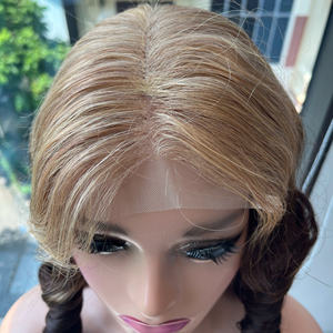 Perruque couleur café ombrée boucle printanière prix humain vietnamien extensions de cheveux d'usine cheveux naturels - Product Image 3