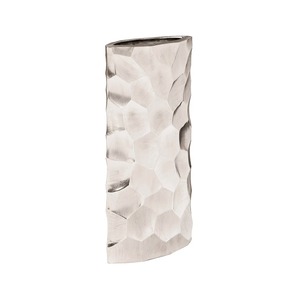 Modern Metal Tabletop Vase Handmade Decorative Home Interior Design Artistic <b>Silver</b> Finish Sculptural Vase for Living Room Decor - Product Image 1