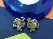 AMAIRA JEWELS Cute Animal Shape Classic <b>Stud</b> Earrings Crystal Rhinestone Ruby Eyes Women's Everyday Wear Jewelry <b>Silver</b> Gold - Product Image 3