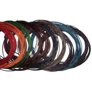 Cordones de cuero redondos al por mayor, Estilo Vintage, piel de vaca, fabricación de joyas, varios tamaños, 3mm, 4mm, 5mm, 6mm, 8mm, accesorios de joyería - Product Image 1