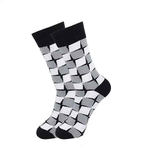 Calcetines de Algodón Coloridos y Atrevidos, Diseño Moderno, Transpirables y Elegantes para Ropa Urbana, Casual y Diaria, para Invierno, de Caña Alta - Product Image 2