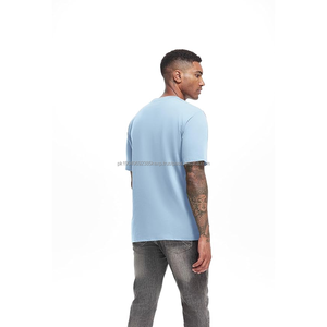 Camiseta de Algodón de Estilo Único para Hombre, Último Diseño, Mezcla de Poliéster de Alta Calidad, Venta al por Mayor, Impresión de Logotipo Personalizado, Camisetas para Hombre - Product Image 2