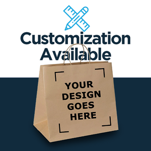 ถุงกระดาษคราฟท์สีน้ำตาล/ขาวแบบหนา ทนทาน หูหิ้วแบบบิด  ย่อยสลายได้ รีไซเคิลได้ เป็นมิตรกับสิ่งแวดล้อม ปรับแต่งได้ พร้อมโลโก้ซูเปอร์มาร์เก็ต - Product Image 2