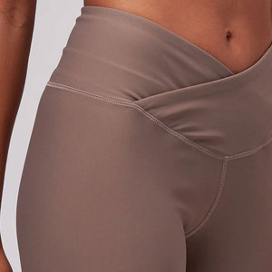 Leggings d'exercice sans couture pour femmes en nylon élasthanne à haute élasticité, respirants, doux, effet galbant, couleur unie, Tailles S-XL, pour le sport, OEM, à l'unité - Product Image 6