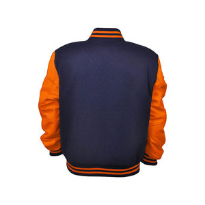 Chaqueta Varsity Roja y Negra con Ribete Blanco, Chaqueta Clásica de Béisbol para Hombre - Product Image 6