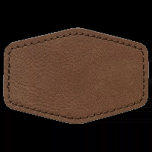 Custom Leather Patches for Hats with <b>Adhesive</b> Backing Engraved Logo Durable Labels for Jackets Bags Apparel - Product Image 5