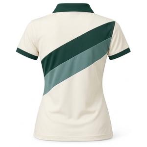 Camiseta de tenis casual para mujer, corte ajustado, con placket extendido, manga corta, personalizada, superventas de verano - Product Image 2