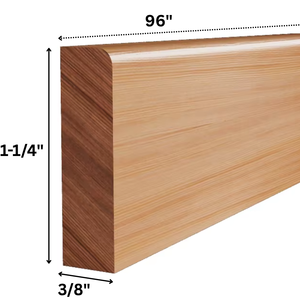 Plinthe décorative en bois massif durable pour meubles de cuisine modernes et design intérieur – Moulure en bois massif - Product Image 2