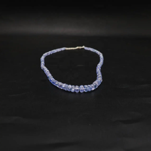 Collier de perles tanzanite rondelle réglable Bijoux en pierres précieuses naturelles Cadeau pour elle Pierres précieuses naturelles - Product Image 2