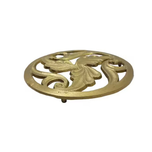 Stylish Black Finish 5mm Thick Metal <b>Trivet</b> Heat Resistant Eco-Friendly Dining Table Decoration - Product Image 5