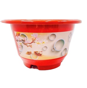 กระถางต้นไม้พิมพ์ลายทันสมัยพร้อมกระดิ่งฐานสำหรับเดสก์ท็อปและในร่ม - Product Image 1