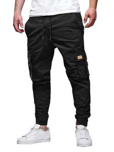 Pantalones Tácticos con Decoración de Botones, Estilo Frontal Plano, Pantalones Cargo Tácticos para Hombre con Múltiples Bolsillos, Transpirables, Color Oliva, para Senderismo - Product Image 3