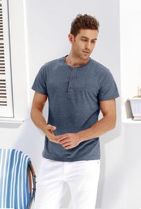 High Quality Men's Short Sleeve Cotton T-Shirt Bottom Style Crew Neck Front Breathable Eco-Friendly OEM ODM Factory Supplier - Product Image 3