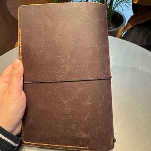 Classic Genuine Leather Smell Proof Heavy Duty Protection <b>A5</b> Refillable Notebook Cover Case for Daily Writing LNBC-0044 - Product Image 1