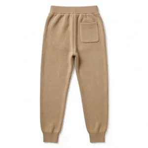 Pantalones Deportivos para Hombre, Color Beige Arena, Cintura Elástica con Cordón, Puños en los Tobillos, Ropa Deportiva Informal, Logotipo Personalizado, Proveedor Mayorista - Product Image 5