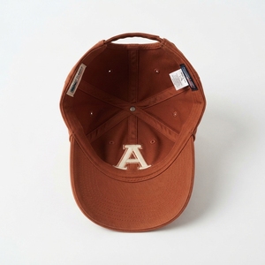 Gorra de Béisbol Marrón de 5 Paneles con Letra 'a' Bordada en Blanco en la Parte Delantera, Unisex, Ajustable, Informal, de Lona - Product Image 4