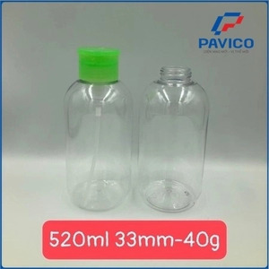 ขวดพลาสติกใส PET New Top 520 มล. สำหรับโลชั่น Pavico พร้อมหัวปั๊ม  พิมพ์ลายด้วยความร้อน บรรจุภัณฑ์พลาสติก - Product Image 6