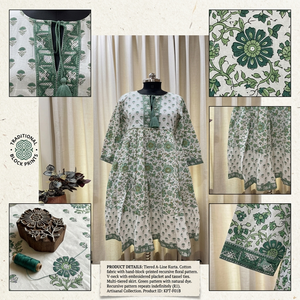 Magnifiques robes maxi décontractées à imprimé artisanal pour femmes et jeunes filles - dentelle d'été 100% coton, robe personnalisable - Product Image 3