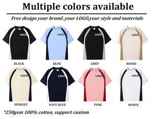 Wholesale Custom <b>Men's</b> Regular Fit 250Gsm 100% Cotton Knitted Eco-Friendly Breathable Short Sleeve T-<b>Shirts</b> - Product Image 5