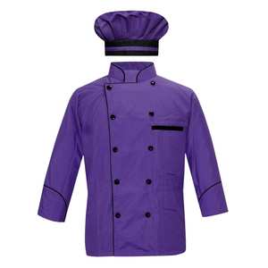 Uniforme de Chef Negro 100% Algodón, Manga Larga, Transpirable, Ropa de Cocina para Restaurante y Hotel, Fabricante OEM, Suministro al por Mayor - Product Image 4