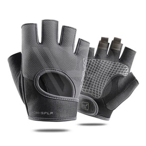 Nouveauté : Gants de cyclisme d'été personnalisés en cuir, demi-doigts, respirants, antidérapants, légers et écologiques - Product Image 4