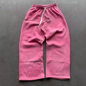 Cotton Fleece <b>Trouser</b> Everyday Casual Pants Cotton Fleece Fabric Comfortable Fit - Product Image 2