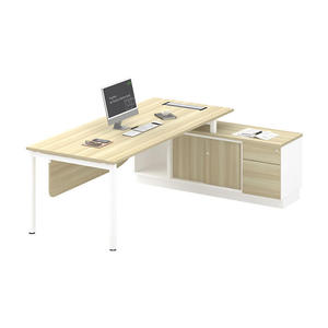 Sistema de Oficina AY, Escritorio Ejecutivo Elegante y Moderno en Forma de L de 7 Pies, Escritorio Profesional de Acero para Negocios, Oficina Comercial y Hogar - Product Image 3