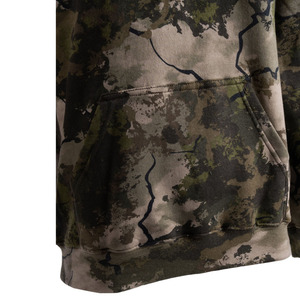 Sudadera con capucha de camuflaje para hombre, con puños acanalados, cuello tipo cowl, mezcla de algodón, efecto desgastado por el sol, para gimnasio, marca privada, diseño personalizado, estilo crop, streetwear - Product Image 6