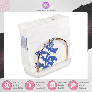 Expertos en la Venta de Porta Servilletas de Mármol Blanco y Hierro Forjado |   Elegante Accesorio Decorativo para Mesa y Hogar a un Precio Excelente - Product Image 4