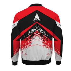 Blouson Bomber Homme Imprimé Géométrique Jaune Noir Blanc Coupe-Vent Fermeture Éclair Style Décontracté Automne Coupe Classique Polyester Satiné - Product Image 4