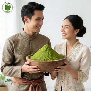 ดีลวันนี้ ผงใบสมุนไพรไทยออร์แกนิค AuE Purity 1.2% MIT อบแห้งด้วยลมร้อน คอนไคน 120 เมช บรรจุสุญญากาศ - Product Image 2