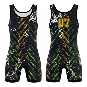 <b>Men's</b> Plus Size Printed Tank Top O-Neck Casual Wear Sublimation Design Black Yellow Green Pattern Knitted Polyester - Product Image 6