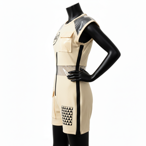 Traje de baño de moda para mujer, de alta elasticidad, de nailon y spandex acanalado, 240 GSM, tacto suave, con paneles, personalizable con logotipo. - Product Image 3