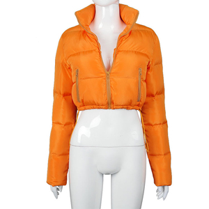 Trending Women Breathable Stand Collar Coat Puffer <b>Jackets</b> Winter Thick Short Padded Coat Winter Ladies Crop <b>Jacket</b> - Product Image 6