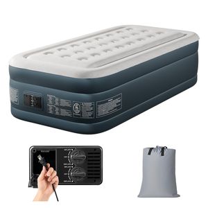 Materasso Gonfiabile Doppio in PVC da 18 Pollici con Pompa Integrata e Gonfiaggio/Sgonfiaggio Rapido per Campeggio - Product Image 2