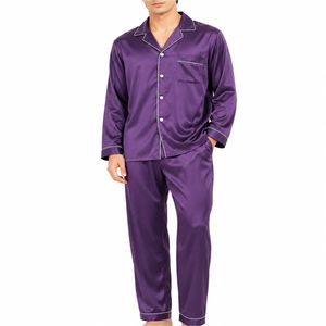 Custom Men's <b>Plus</b> <b>Size</b> Luxury Summer Solid Stretchy Knitted Breathable V-neck Casual <b>Loungewear</b> Pajama <b>Set</b> Soft Sleepwear - Product Image 5
