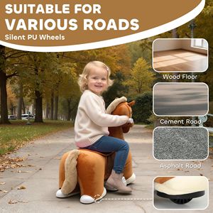 Caballo de Juguete a Batería de 6V para Niños de 1.5 a 5 Años, con Música, Movimiento hacia Adelante, Pedal, Tacto Suave y Funda Lavable - Product Image 6