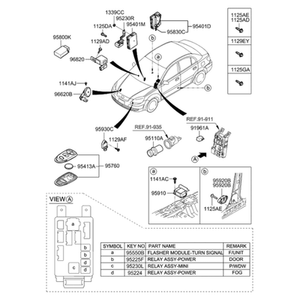 Nouveaux capteurs et interrupteurs de moteur Accent 959203K150 - Product Image 2