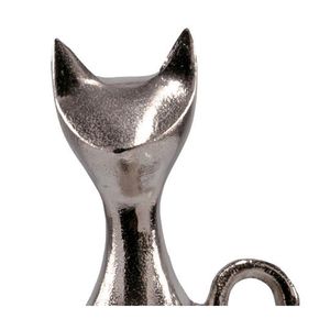 Sculpture de chat Home Roots pour table, 9,5x10x3,5 pouces, décoration artistique faite à la main, décoration contemporaine pour salon - Product Image 5