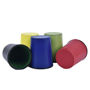 Gobelet à dés personnalisable en cuir PU écologique et durable, 10 pièces, fait main, insonorisant, professionnel - Product Image 1