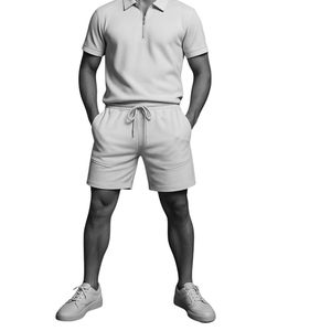 Rouse Sports - Conjunto Deportivo de Verano para Hombre, Dos Piezas, Color Sólido, 100% Algodón, Tejido de Punto Transpirable, Personalizable al por Mayor - Product Image 6