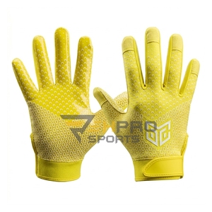 Guantes de Receptor de Fútbol Americano Antideslizantes e Impermeables con Acabado Adhesivo, Calidad Profesional Personalizada para Uso Deportivo y con Pelotas - Product Image 3