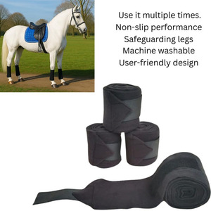 Bandages de polo et bandages d'écurie personnalisables et durables en polaire pour chevaux à prix économique - Product Image 3