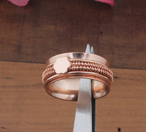 Bague de fiançailles classique élégante en or rose avec serti de fleurs, en argent sterling 925, pour femmes, bijoux de fête, cadeau - Product Image 1